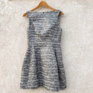 Zara Woman Voluminous Short Metallic Cocktail Dress